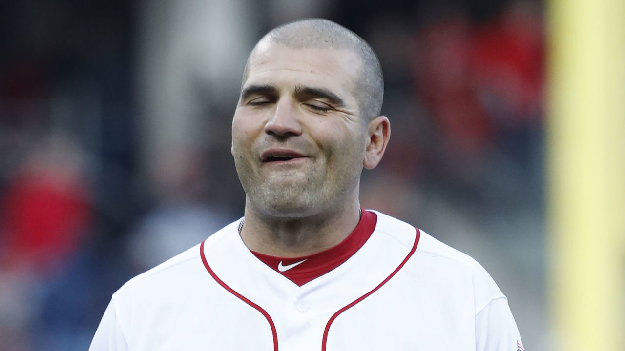 CINCINNATI, OH - MARCH 30: Joey Votto #19 of the Cincinnati Reds reacts in the eighth inning of the game against the Washington Nationals at Great American Ball Park on March 30, 2018 in Cincinnati, Ohio. The Nationals won 2-0.