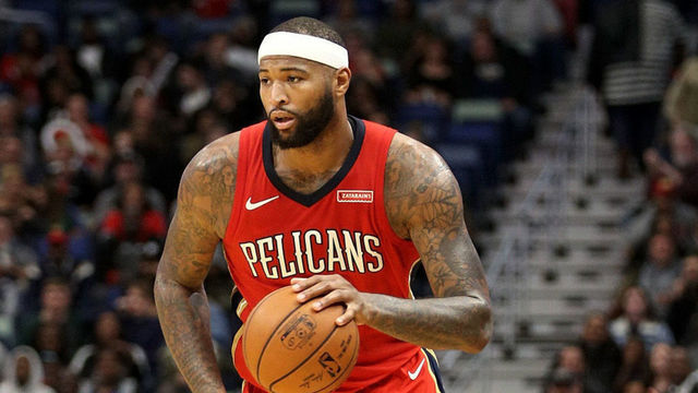 NEW ORLEANS, LA - DECEMBER 27: DeMarcus Cousins #0 of the New Orleans Pelicans in action against the Brooklyn Nets at the Smoothie King Center on December 27, 2017 in New Orleans, Louisiana.