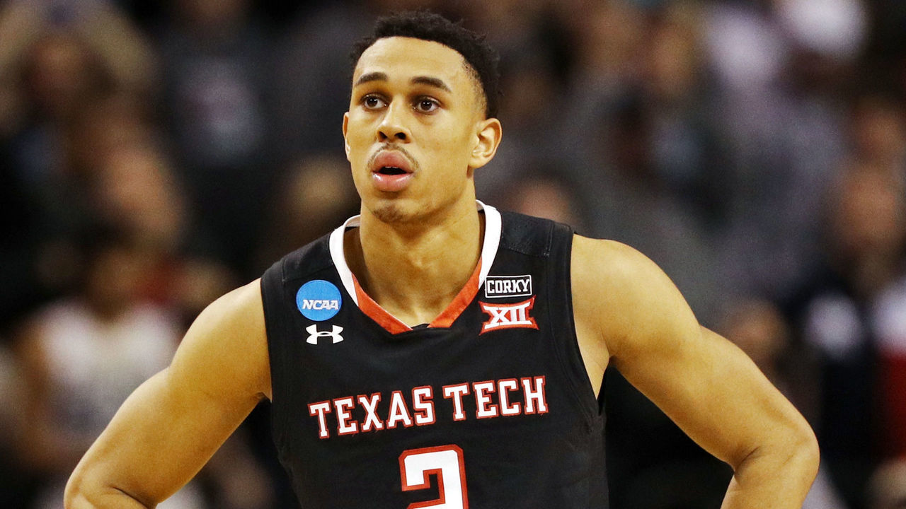BOSTON, MA - MARCH 25: Zhaire Smith #2 of the Texas Tech Red Raiders reacts late in the game in his teams 71-59 loss to the Villanova Wildcats in the 2018 NCAA Men's Basketball Tournament East Regional at TD Garden on March 25, 2018 in Boston, Massachusetts.