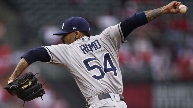 Watch: Rays' Romo strikes out side in 1st inning of 1st career start