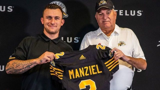 Tiger-Cats expect Manziel to be backup all season