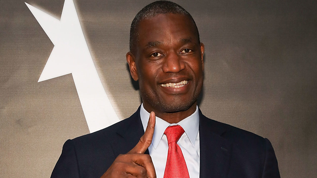 HOUSTON, TX - FEBRUARY 08: Dikembe Mutombo arrives at the Houston Sports Awards on February 8, 2018 in Houston, Texas.