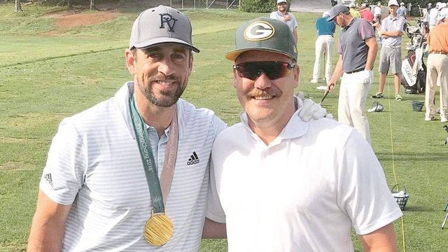 Aaron Rodgers finally meets with Olympic gold medalist Matt Hamilton