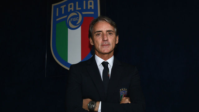 FLORENCE, ITALY - MAY 15: Head coach Italy Roberto Mancini poses for a photo after the press conference at Centro Tecnico Federale di Coverciano on May 15, 2018 in Florence, Italy.