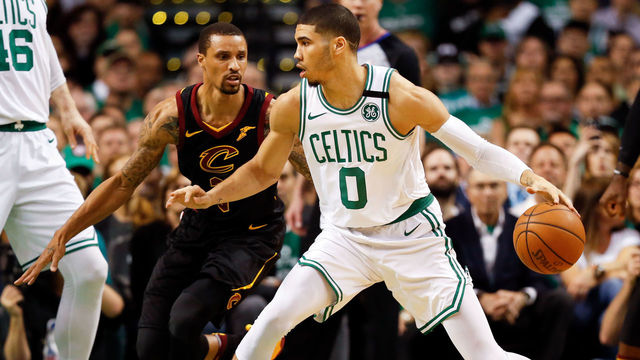Tatum becomes 6th rookie to reach 300 points in a postseason