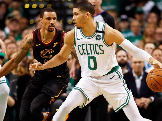 Tatum becomes 6th rookie to reach 300 points in a postseason