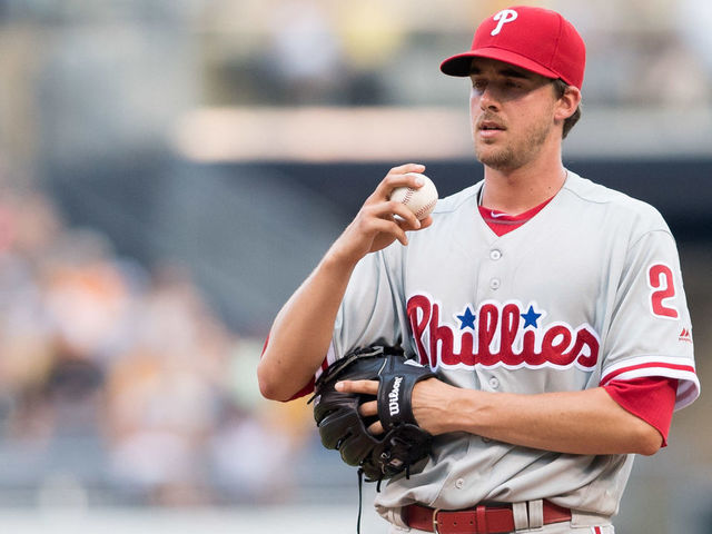 Philadelphia Phillies pitcher Aaron Nola (27) during a spring