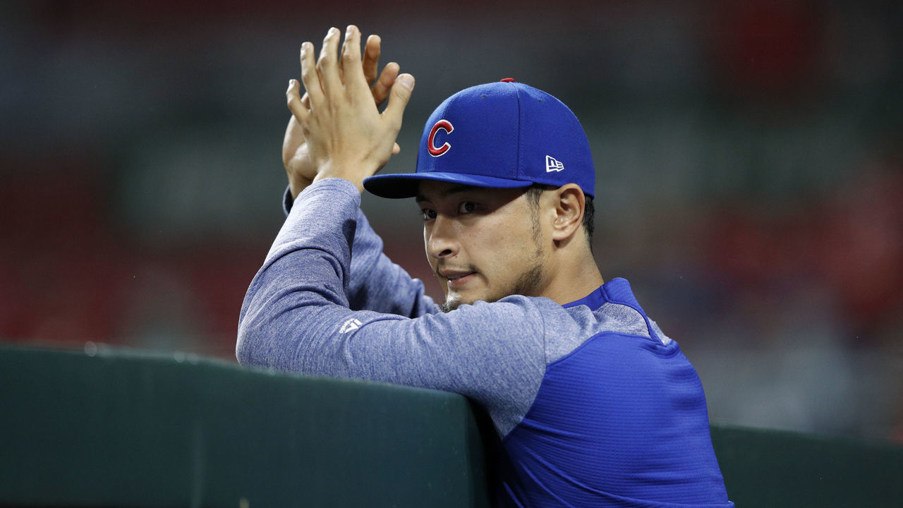 CINCINNATI, OH - MAY 18: Yu Darvish #11 of the Chicago Cubs looks on in the eighth inning against the Cincinnati Reds at Great American Ball Park on May 18, 2018 in Cincinnati, Ohio. The Cubs won 8-1.
