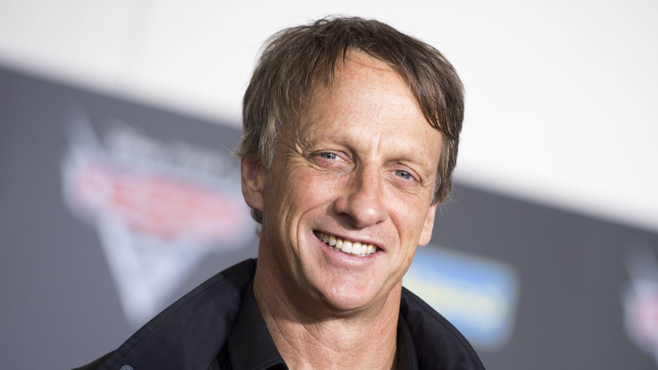 Tony Hawk attends the world Premiere of Disney-Pixar 'Cars 3' at the Anaheim Convention Center, on June 10, 2017, in Anaheim, California. / AFP PHOTO / VALERIE MACON