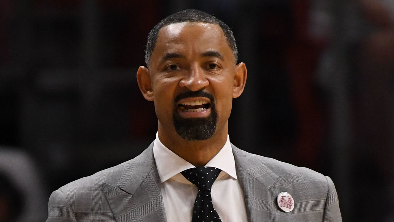 MIAMI, FL - APRIL 21: Miami Heat assistant coach Juwan Howard in action in the first quarter against the Philadelphia 76ers during Game Four of Round One of the 2018 NBA Playoffs at American Airlines Arena on April 21, 2018 in Miami, Florida. *** Local Caption *** Juwan Howard