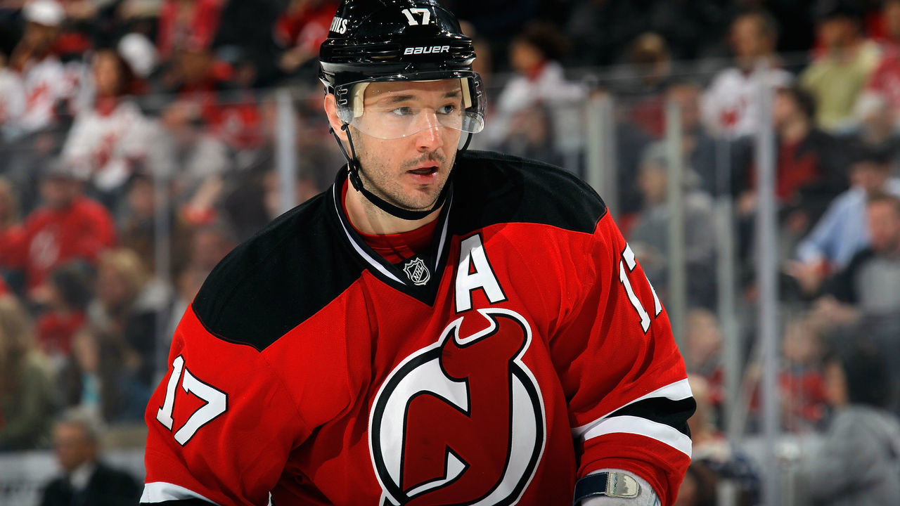 NEWARK, NJ - APRIL 20: Ilya Kovalchuk #17 of the New Jersey Devils skates against the Florida Panthers at the Prudential Center on April 20, 2013 in Newark, New Jersey. The Devils defeated the Panthers 6-2,