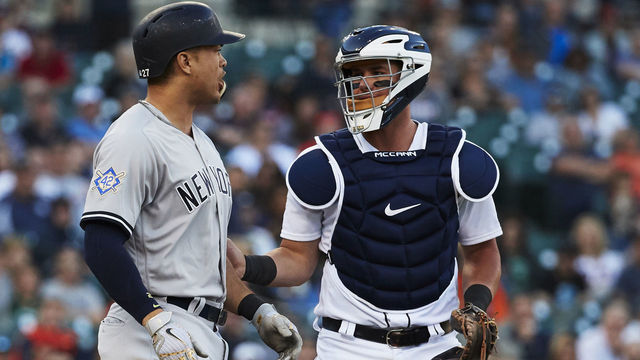 Heated exchange: Fiers calls Stanton's actions 'childish' after HBP