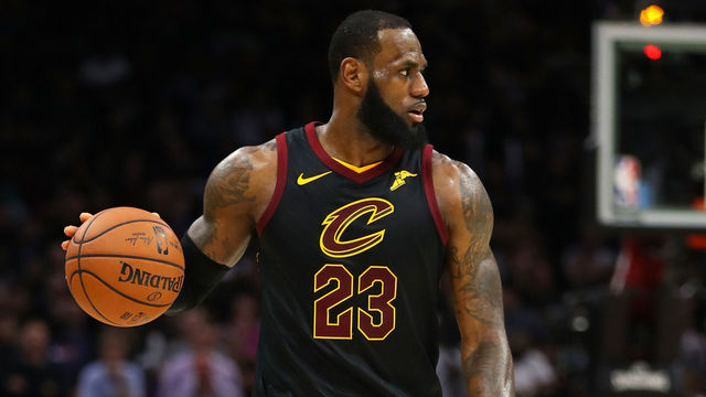 CLEVELAND, OH - JUNE 06: LeBron James #23 of the Cleveland Cavaliers dribbles with the ball against the Golden State Warriors in the second half during Game Three of the 2018 NBA Finals at Quicken Loans Arena on June 6, 2018 in Cleveland, Ohio.