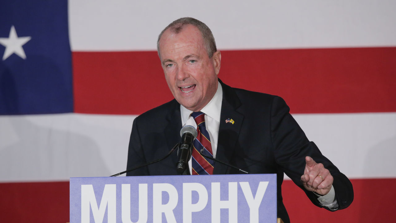 PARAMUS, NJ - OCTOBER 24: Democratic candidate Phil Murphy, who is running for the governor of New Jersey speaks to attendees during a rally on October 24, 2017 in Paramus, New Jersey. The gubernatorial election of 2017 will take place on November 7, where Democratic candidate Phil Murphy and Republican Lt. Gov. Kim Guadagno lead the polls in the race to succeed Chris Christie as New Jersey's governor.