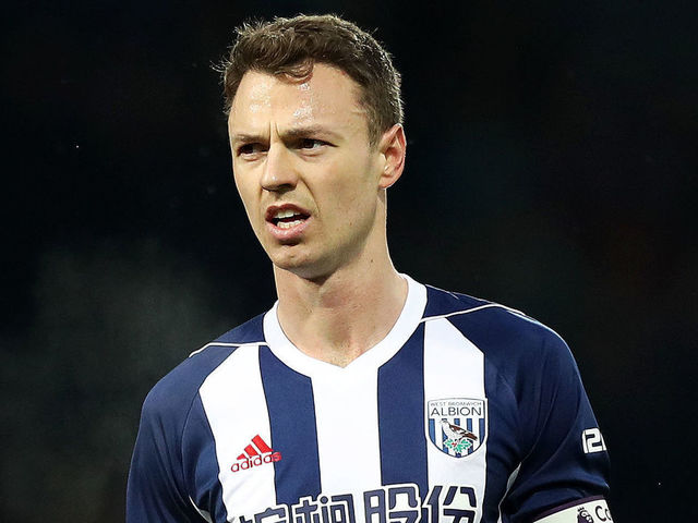 WEST BROMWICH, ENGLAND - DECEMBER 26: Jonny Evans of West Bromwich Albion during the Premier League match between West Bromwich Albion and Everton at The Hawthorns on December 26, 2017 in West Bromwich, England.