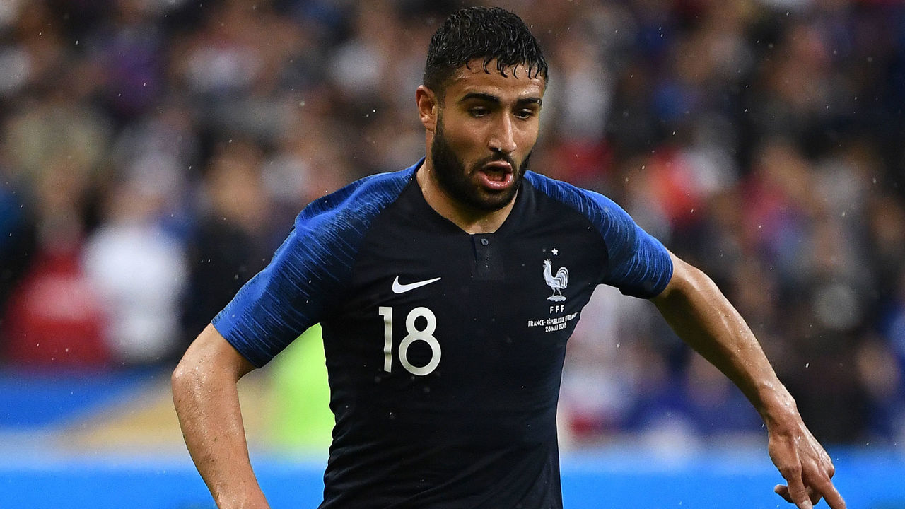 France's forward Nabil Fekir runs with the ball during the friendly football match between France and Ireland at the Stade de France stadium, in Saint-Denis, on the outskirts of Paris, on May 28, 2018.