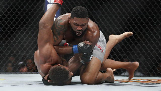 Watch: Blaydes finishes domination of Overeem with elbows on ground