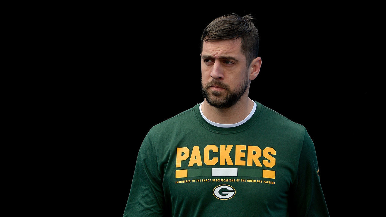 CHARLOTTE, NC - DECEMBER 17: Aaron Rodgers #12 of the Green Bay Packers warms up before their game against the Carolina Panthers at Bank of America Stadium on December 17, 2017 in Charlotte, North Carolina.