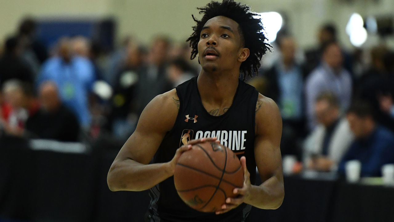 CHICAGO, IL - MAY 17: Devonte Graham #0 participates in drills during Day One of the NBA Draft Combine at Quest MultiSport Complex on May 17, 2018 in Chicago, Illinois.