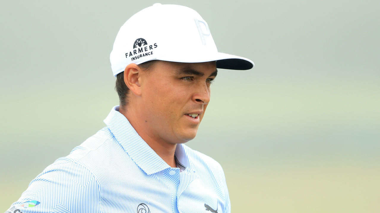 SOUTHAMPTON, NY - JUNE 13: Rickie Fowler of the United States stands on the range during a practice round prior to the 2018 U.S. Open at Shinnecock Hills Golf Club on June 13, 2018 in Southampton, New York.