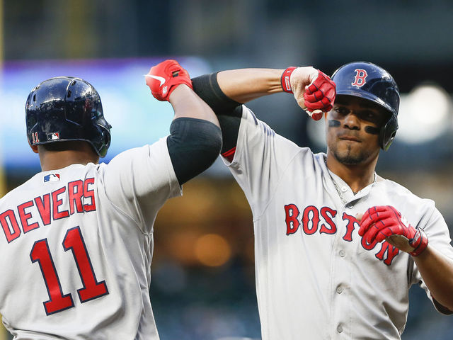 Xander Bogaerts home run Red Sox Mariners baseball