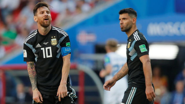Aguero defends 'human' Messi for missed penalty in Iceland stalemate