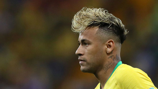 ROSTOV-ON-DON, RUSSIA - JUNE 17: Neymar Jr of Brazil looks on during the 2018 FIFA World Cup Russia group E match between Brazil and Switzerland at Rostov Arena on June 17, 2018 in Rostov-on-Don, Russia.