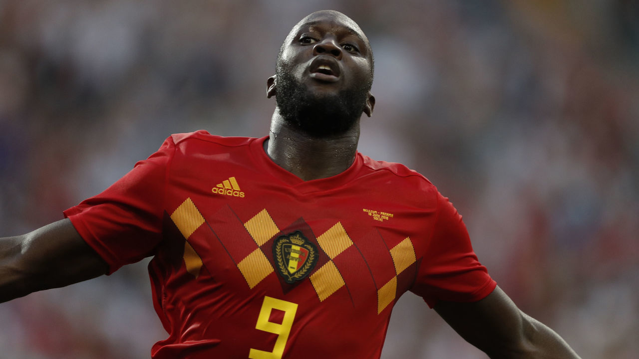 Belgium's forward Romelu Lukaku celebrates after scoring his team's third goal during the Russia 2018 World Cup Group G football match between Belgium and Panama at the Fisht Stadium in Sochi on June 18, 2018.