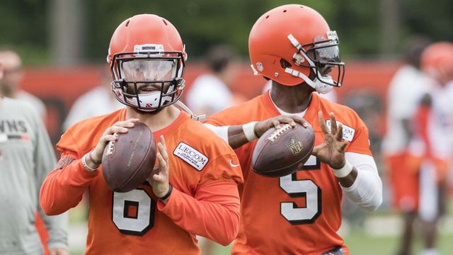 QBs only: Browns' Taylor, Mayfield have RV for secret meetings at camp