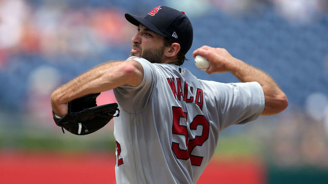 PHILADELPHIA, PA - JUNE 20: Starting pitcher Michael Wacha #52 of the St. Louis Cardinals delivers a pitch in the second inning during a game against the Philadelphia Phillies at Citizens Bank Park on June 20, 2018 in Philadelphia, Pennsylvania.