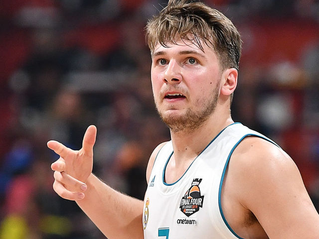 Real Madrid's Slovenian Luka Doncic reacts during the Euroleague Final Four finals basketball match between Real Madrid and Fenerbahce Dogus Istanbul at The Stark Arena in Belgrade on May 20, 2018.