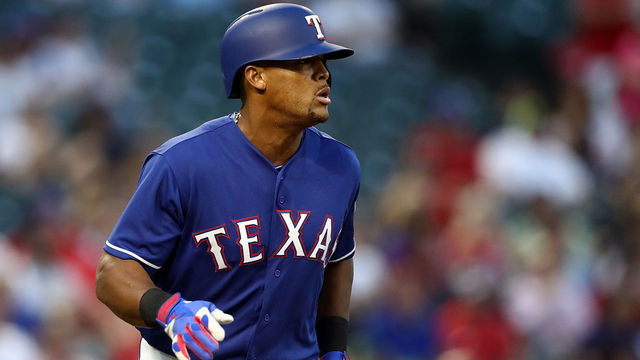 ARLINGTON, TX - MAY 08: Adrian Beltre #29 of the Texas Rangers hits a single in the fourth inning against the Detroit Tigers at Globe Life Park in Arlington on May 8, 2018 in Arlington, Texas.