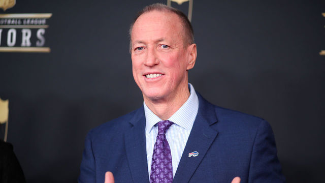 MINNEAPOLIS, MN - FEBRUARY 03: Former NFL Player Jim Kelly attends the NFL Honors at University of Minnesota on February 3, 2018 in Minneapolis, Minnesota.