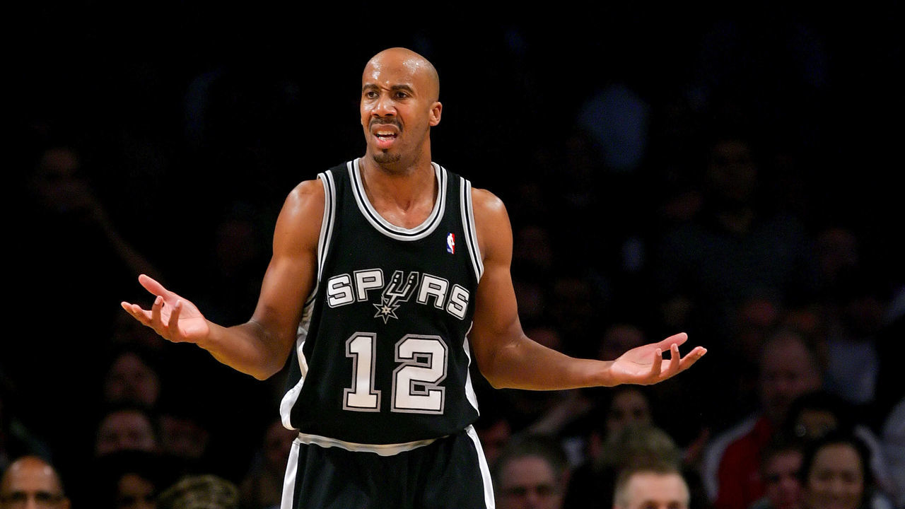 LOS ANGELES, CA - DECEMBER 13: Bruce Bowen #12 of the San Antonio Spurs reacts to a call during the game against the Los Angeles Lakers at Staples Center on December 13, 2007 in Los Angeles, California.