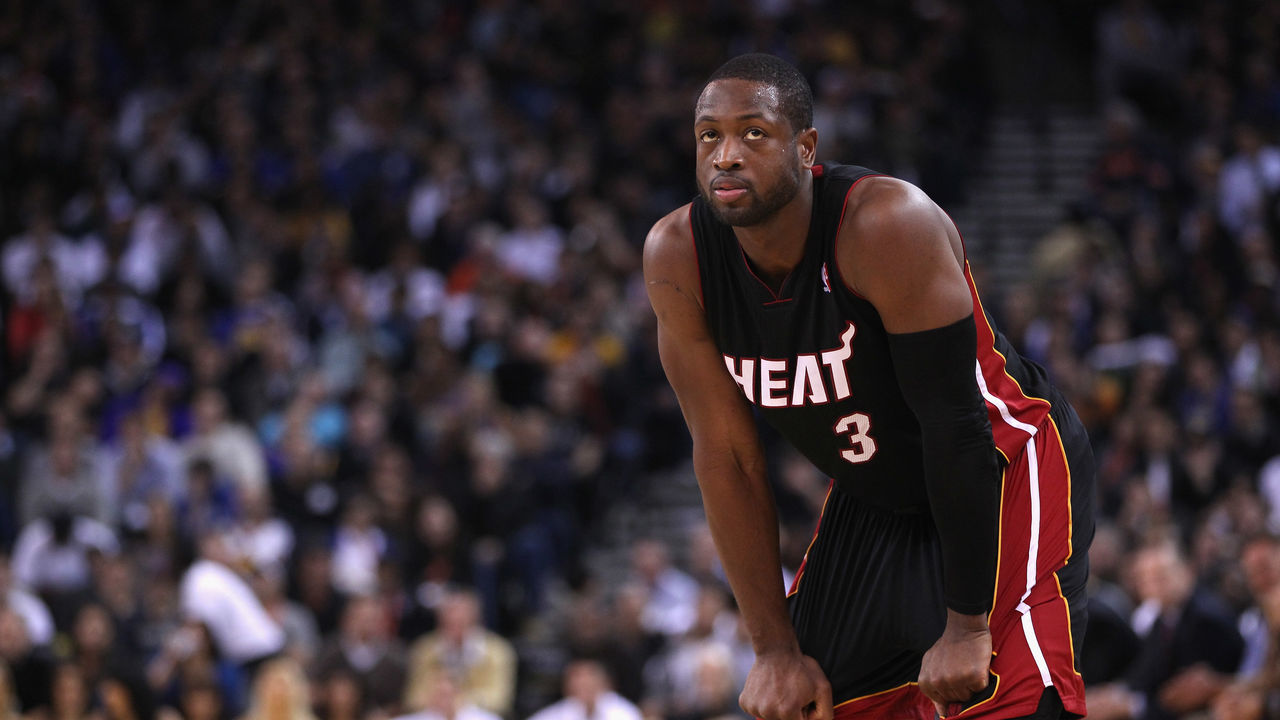 OAKLAND, CA - JANUARY 10: Dwyane Wade #3 of the Miami Heat in action against the Golden State Warriors at Oracle Arena on January 10, 2012 in Oakland, California.