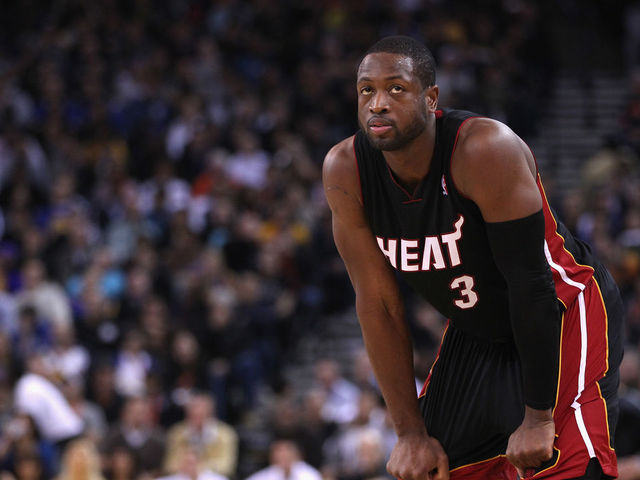 OAKLAND, CA - JANUARY 10: Dwyane Wade #3 of the Miami Heat in action against the Golden State Warriors at Oracle Arena on January 10, 2012 in Oakland, California.
