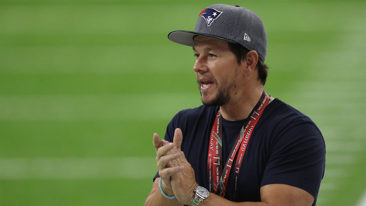 HOUSTON, TX - FEBRUARY 05: Actor Mark Wahlberg looks on prior to Super Bowl 51 between the Atlanta Falcons and the New England Patriots at NRG Stadium on February 5, 2017 in Houston, Texas.