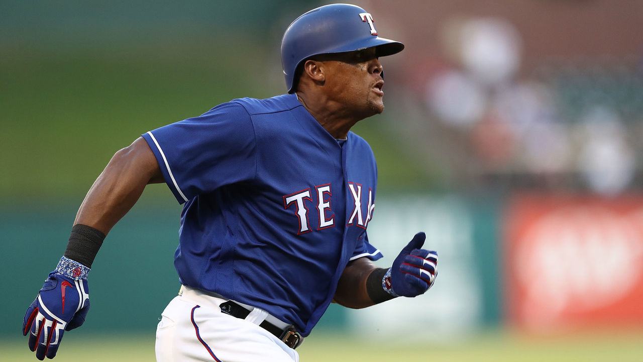 ARLINGTON, TX - JUNE 27: Adrian Beltre #29 of the Texas Rangers scores a run in the third inning against the San Diego Padres at Globe Life Park in Arlington on June 27, 2018 in Arlington, Texas.