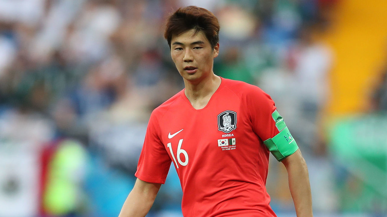ROSTOV-ON-DON, RUSSIA - JUNE 23: Ki Sungyueng of Korea Republic in action during the 2018 FIFA World Cup Russia group F match between Korea Republic and Mexico at Rostov Arena on June 23, 2018 in Rostov-on-Don, Russia.