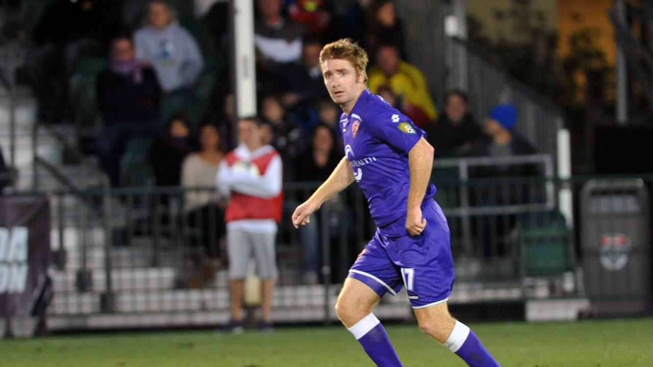 ORLANDO, FL - FEBRUARY 16: Midfielder James O'Connor #17 of Orlando City passes upfield against the Columbus Crew February 16, 2013 in the third round of the Disney Pro Soccer Classic in Orlando, Florida.