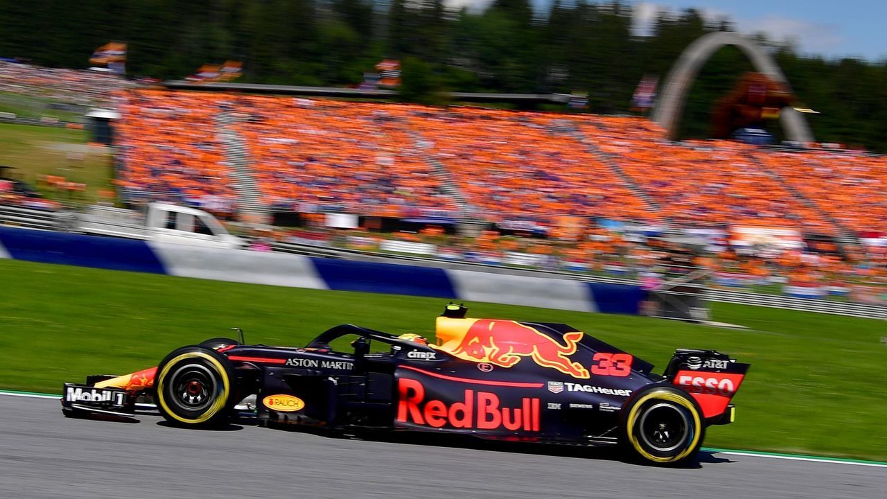 Red Bull's Dutch driver Max Verstappen steers his car during the Austrian Formula One Grand Prix in Spielberg, central Austria, on July 1, 2018.