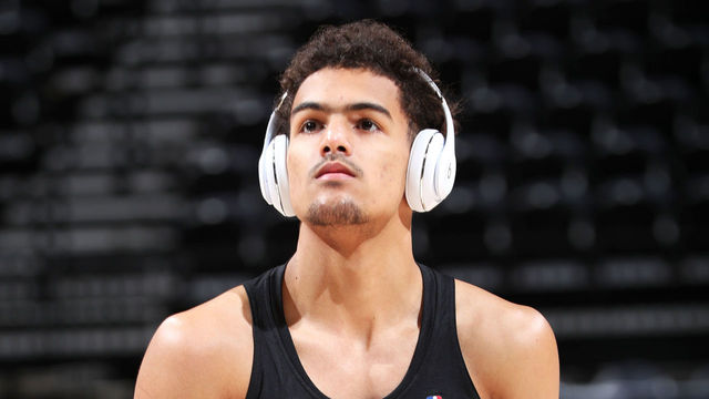 SALT LAKE CITY - JULY 2: Trae Young #11 of the Atlanta Hawks warms up before the game against the Memphis Grizzlies during the 2018 Summer League at the Vivint Smart Home Arena on July 2, 2018 in Salt Lake CIty, Utah. Mandatory Copyright Notice: Copyright 2018 NBAE