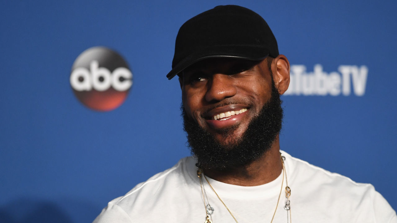 CLEVELAND, OH - JUNE 08: LeBron James #23 of the Cleveland Cavaliers speaks to the media after being defeated by the Golden State Warriors during Game Four of the 2018 NBA Finals at Quicken Loans Arena on June 8, 2018 in Cleveland, Ohio. The Warriors defeated the Cavaliers 108-85 to win the 2018 NBA Finals.