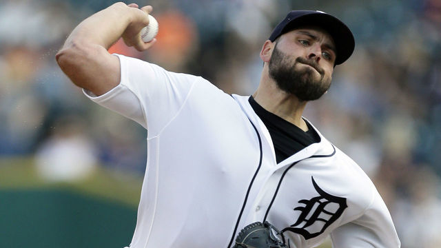 DETROIT, MI - JUNE 08: Michael Fulmer #32 of the Detroit Tigers pitches against the Cleveland Indians during the second inning at Comerica Park on June 8, 2018 in Detroit, Michigan.