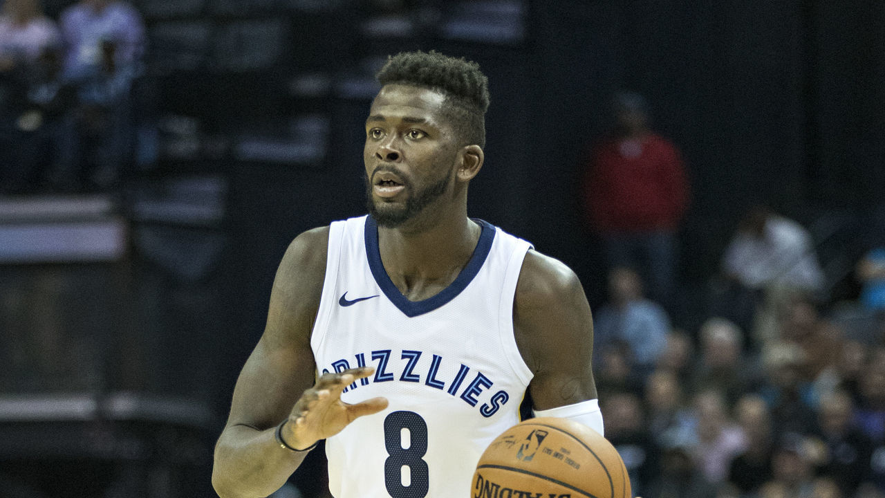 MEMPHIS, TN - OCTOBER 26: James Ennis III #8 of the Memphis Grizzlies looks to make a pass during a game against the Dallas Mavericks at the FedEx Forum on October 26, 2017 in Memphis, Tennessee. The Grizzlies defeated the Mavericks 96-91.