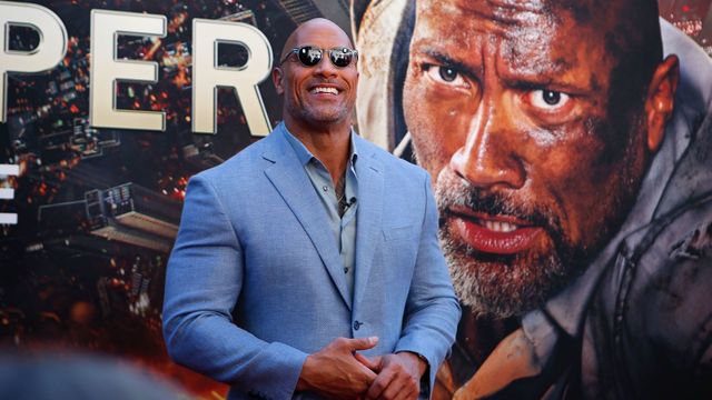 US actor Dwayne Johnson attends the premiere of 'Skyscraper' on July 10, 2018 in New York City.
