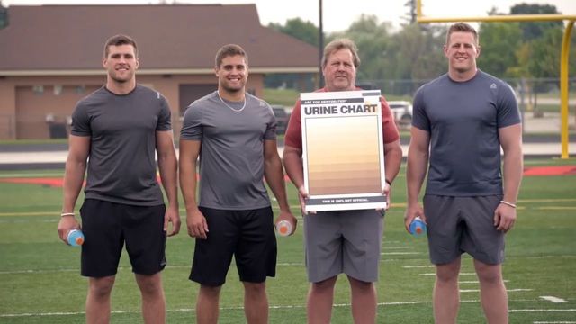 Watch: Watt brothers star in hilarious hydration PSAs