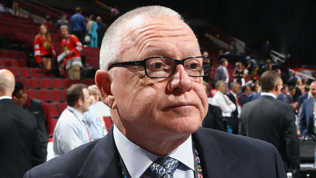 CHICAGO, IL - JUNE 23: Jim Rutherford of the Pittsburgh Penguins attends the 2017 NHL Draft at the United Center on June 23, 2017 in Chicago, Illinois.