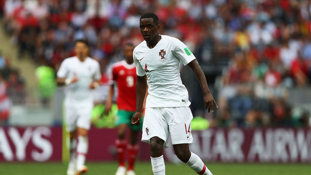MOSCOW, RUSSIA - JUNE 20: William Carvalho of Portugal in action during the 2018 FIFA World Cup Russia group B match between Portugal and Morocco at Luzhniki Stadium on June 20, 2018 in Moscow, Russia.