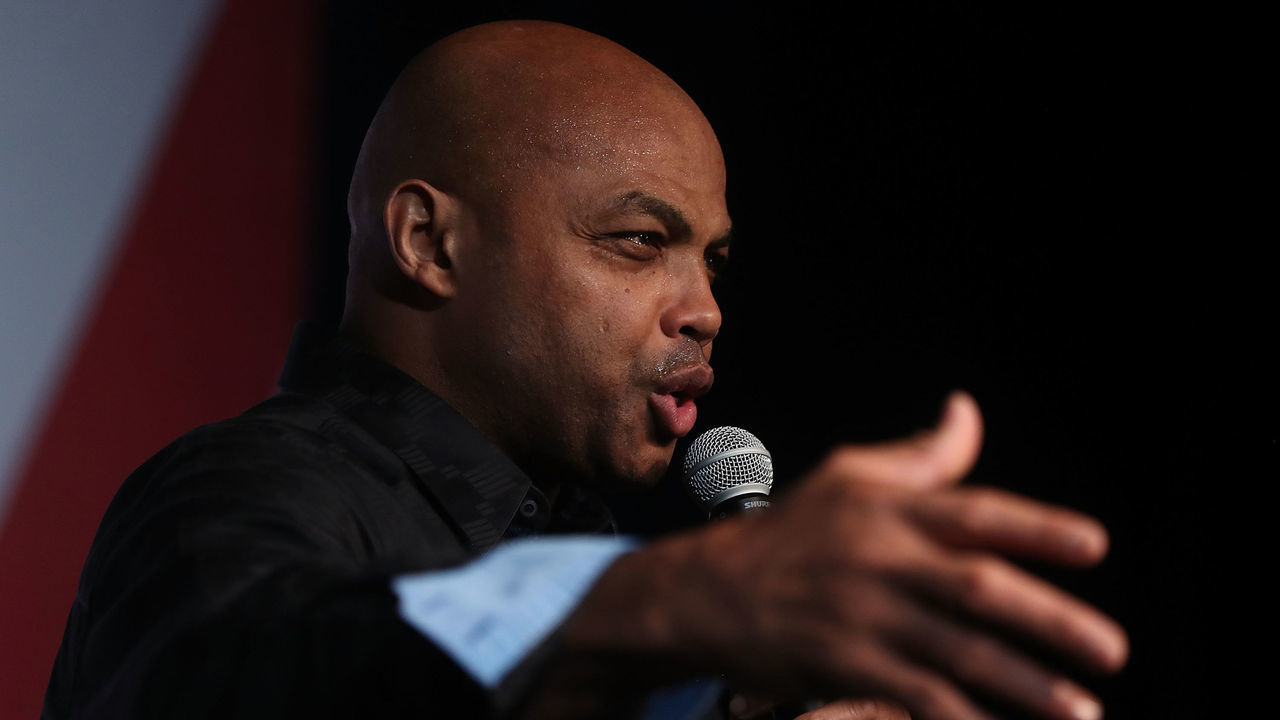 BIRMINGHAM, AL - DECEMBER 11: NBA Hall of Famer Charles Barkley speaks during a get out the vote campaign rally for democratic Senatorial candidate Doug Jones on December 11, 2017 in Birmingham, Alabama. Jones is facing off against Republican Roy Moore in tomorrow's special election for the U.S. Senate.